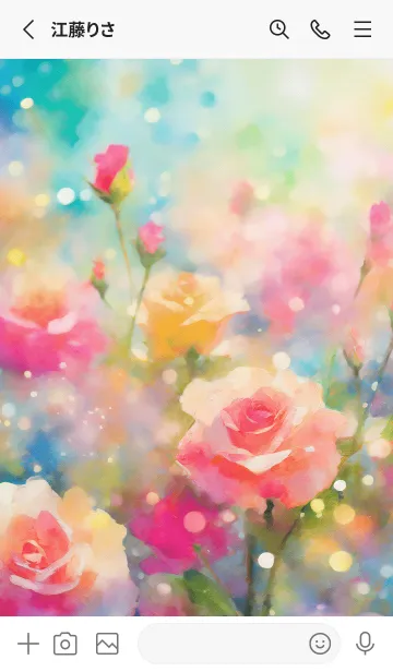 [LINE着せ替え] 薔薇(バラ)の花の着せかえ(R3947)の画像2