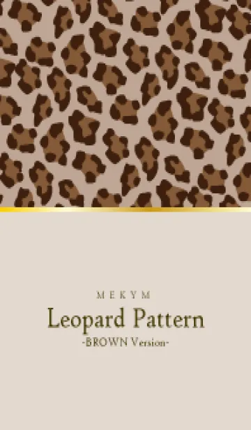 [LINE着せ替え] Leopard Pattern BROWN 15の画像1