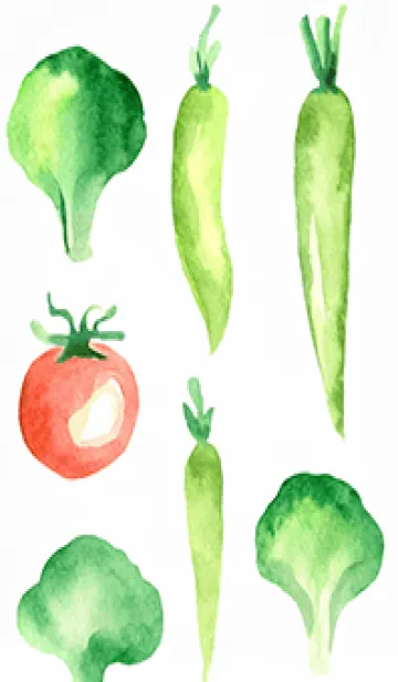 [LINE着せ替え] 【シンプル】お野菜の着せかえ#789の画像1
