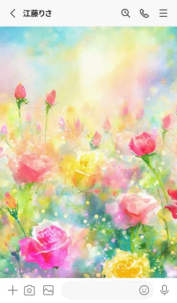 [LINE着せ替え] 薔薇(バラ)の花の着せかえ(R3956)の画像2