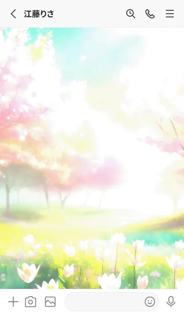 [LINE着せ替え] 優美な春の風景の着せかえ(Spring-658)の画像2