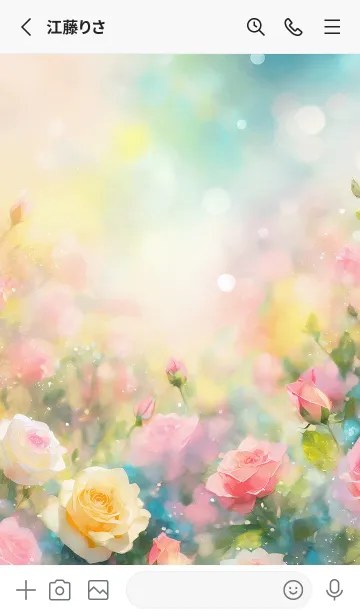 [LINE着せ替え] 薔薇(バラ)の花の着せかえ(R3957)の画像2