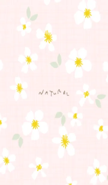 [LINE着せ替え] 白い花 大人カラー15の画像1