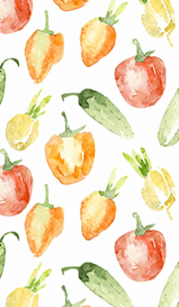 [LINE着せ替え] 【シンプル】お野菜の着せかえ#786の画像1