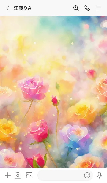 [LINE着せ替え] 薔薇(バラ)の花の着せかえ(R3959)の画像2