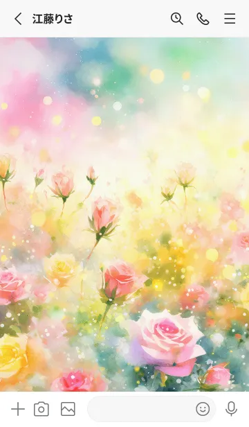 [LINE着せ替え] 薔薇(バラ)の花の着せかえ(R3960)の画像2