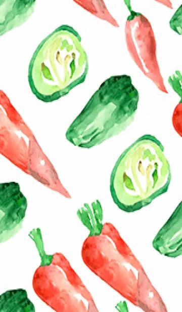 [LINE着せ替え] 【シンプル】お野菜の着せかえ#791の画像1
