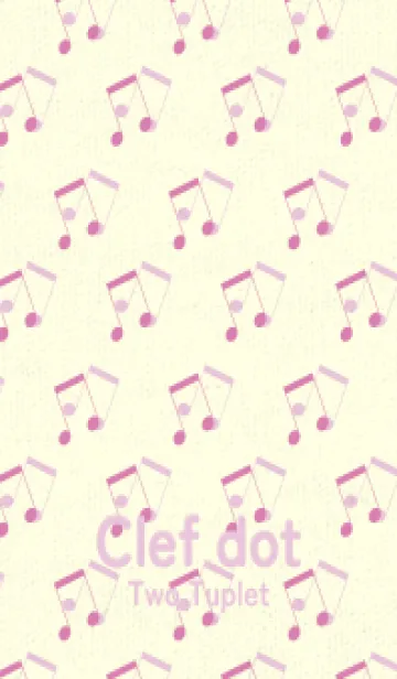 [LINE着せ替え] 2連符柄  オーキッドピンクの画像1