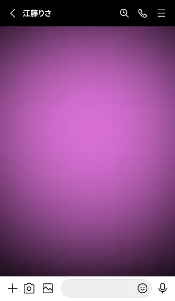 [LINE着せ替え] Orchid Purple Neon Theme V1 (JP)の画像2