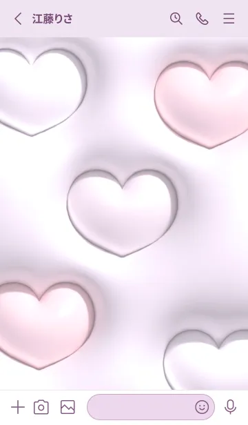 [LINE着せ替え] pinkpurple simple smile icon12_1の画像2