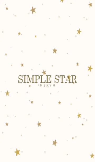 SIMPLE STAR-NATURAL YELLOW- 8の着せ替えメイン画像