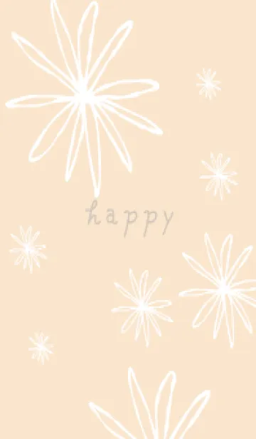 [LINE着せ替え] 白い線の花18の画像1