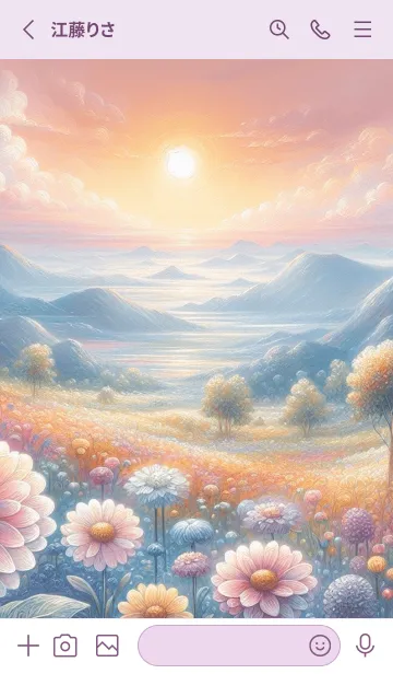 [LINE着せ替え] winter flowers winter flowersの画像2