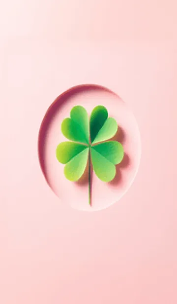 [LINE着せ替え] パステルカラーの幸運のクローバー 05の画像1