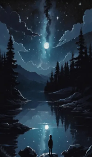 [LINE着せ替え] 星夜 山 Mjx36の画像1