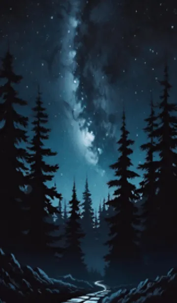 [LINE着せ替え] 星夜 山 mgb08の画像1