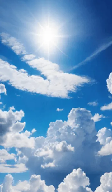 [LINE着せ替え] 晴れた空と星 7JqPWの画像1
