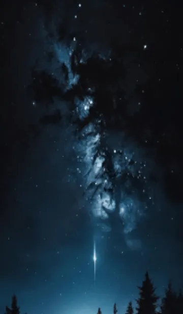 [LINE着せ替え] 星夜 山 rPCUqの画像1