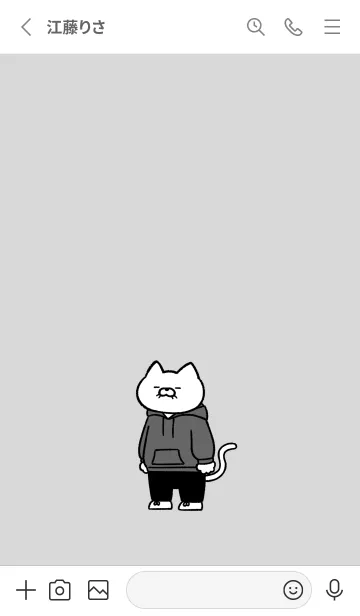 [LINE着せ替え] パーカーにゃん10の画像2