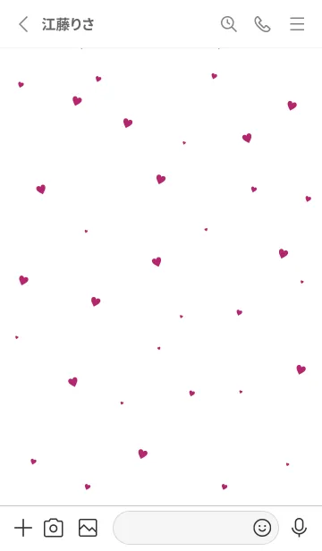 [LINE着せ替え] SMALL HEART -SIMPLE- 18の画像2