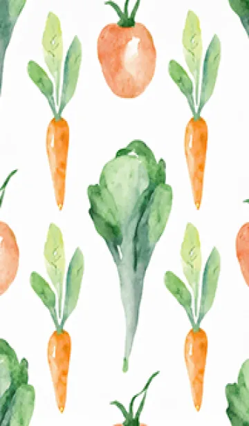 [LINE着せ替え] 【シンプル】お野菜の着せかえ#796の画像1