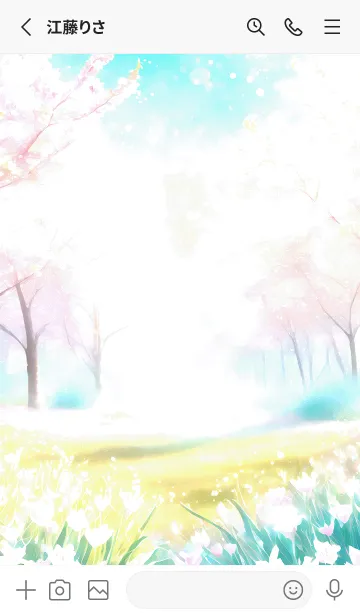 [LINE着せ替え] 優美な春の風景の着せかえ(Spring-668)の画像2