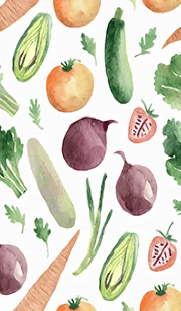 [LINE着せ替え] 【シンプル】お野菜の着せかえ#797の画像1