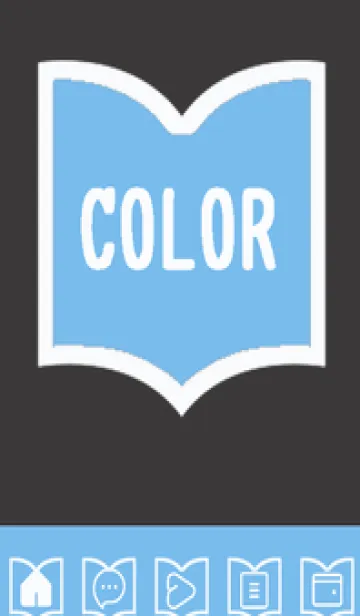 [LINE着せ替え] blue color Q60の画像1