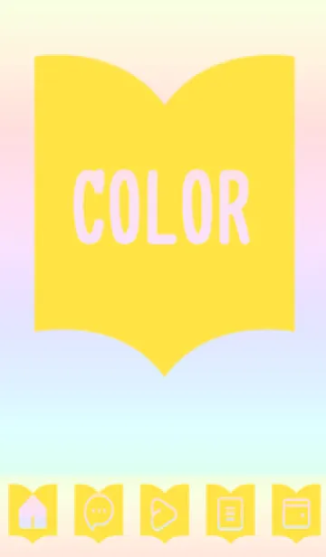 yellow color rainbow Q07の着せ替えメイン画像