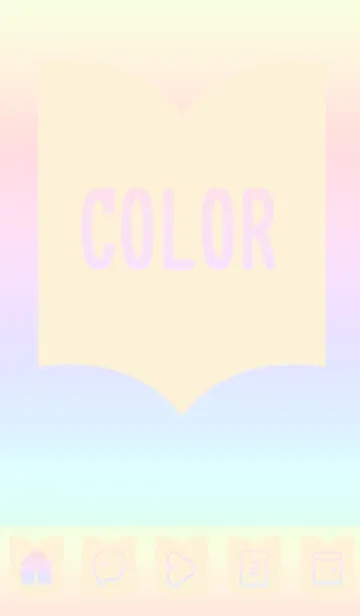 [LINE着せ替え] yellow color rainbow Q08の画像1