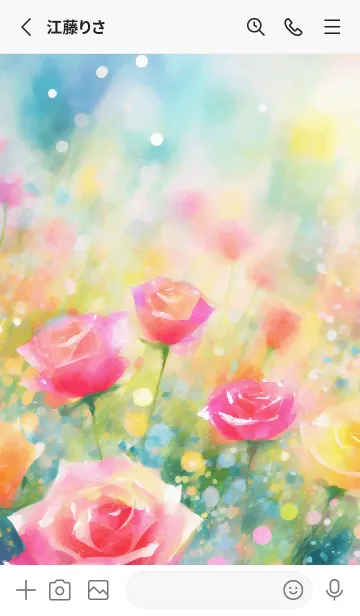 [LINE着せ替え] 薔薇(バラ)の花の着せかえ(R3970)の画像2