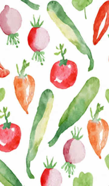 [LINE着せ替え] 【シンプル】お野菜の着せかえ#798の画像1