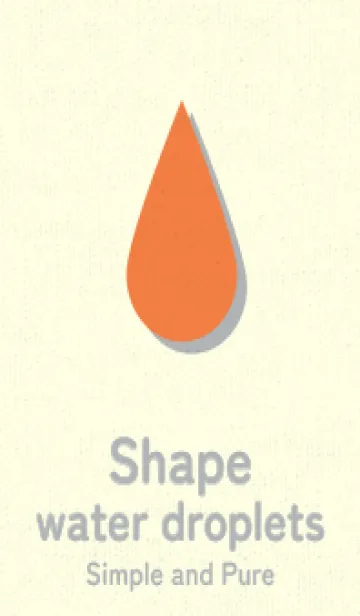 [LINE着せ替え] 水滴のきせかえ タンジェリンオレンジの画像1