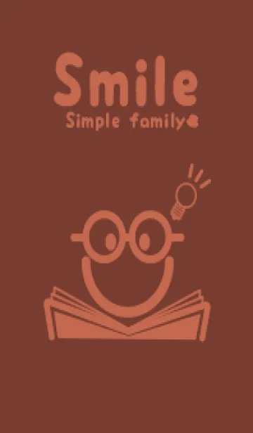 [LINE着せ替え] スマイル＆スタディ 海老茶の画像1