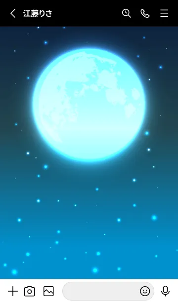 [LINE着せ替え] MOON-BLUE.MEKYM 27の画像2