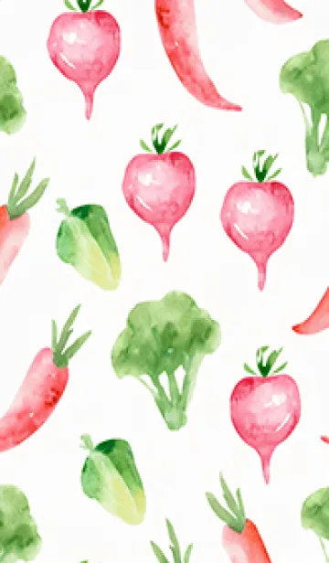 [LINE着せ替え] 【シンプル】お野菜の着せかえ#802の画像1
