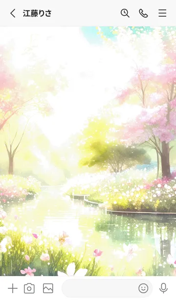 [LINE着せ替え] 優美な春の風景の着せかえ(Spring-674)の画像2