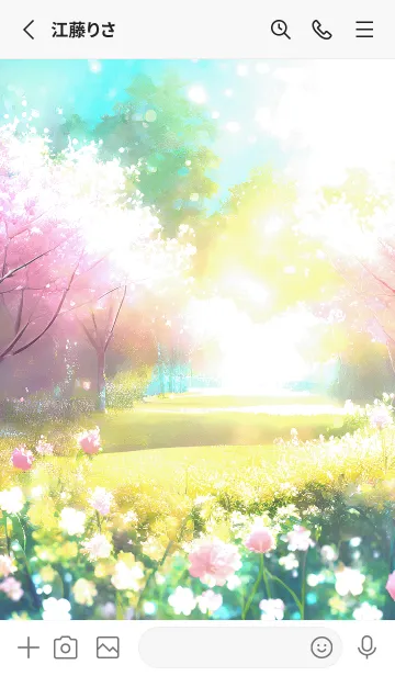 [LINE着せ替え] 優美な春の風景の着せかえ(Spring-675)の画像2