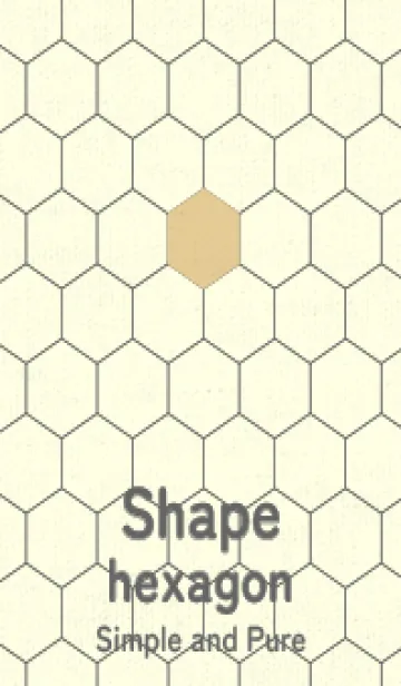 [LINE着せ替え] 六角形のきせかえ シトロングレイの画像1