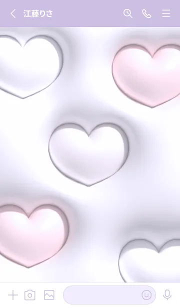 [LINE着せ替え] purple simple smile icon13_1の画像2