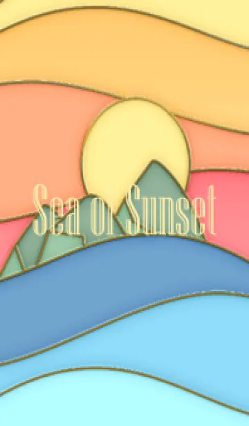 [LINE着せ替え] Sea of Sunset Enamel Pin 29の画像1