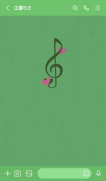 [LINE着せ替え] ト音記号＆♥ 野菜の画像2