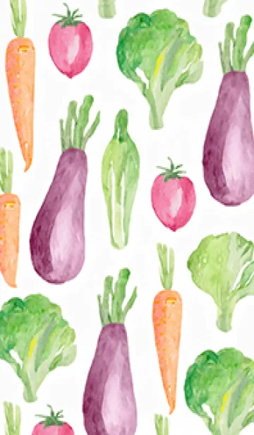 [LINE着せ替え] 【シンプル】お野菜の着せかえ#809の画像1