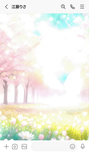 [LINE着せ替え] 優美な春の風景の着せかえ(Spring-678)の画像2