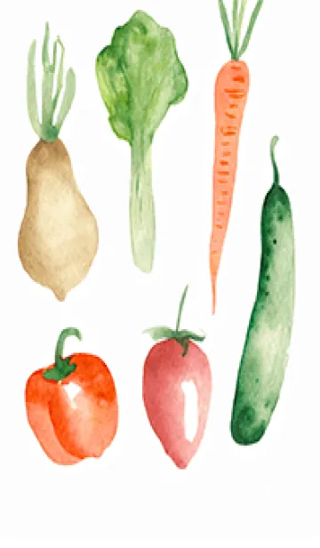 [LINE着せ替え] 【シンプル】お野菜の着せかえ#807の画像1