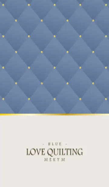 [LINE着せ替え] LOVE QUILTING - DUSKY BLUE 31の画像1
