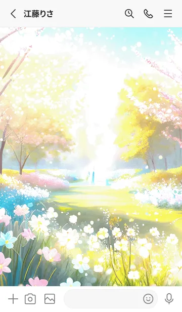 [LINE着せ替え] 優美な春の風景の着せかえ(Spring-679)の画像2