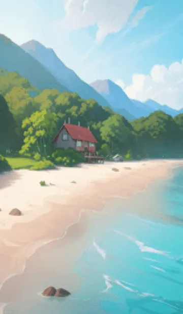 [LINE着せ替え] 海辺のバケーションコテージ bKz3eの画像1