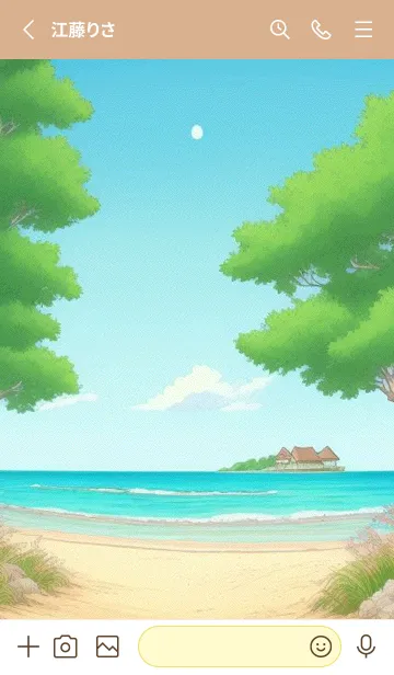 [LINE着せ替え] 海辺のバケーションコテージ olz5Lの画像2