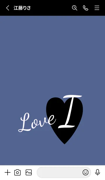 [LINE着せ替え] ラブ イニシャル ”I” 23の画像2